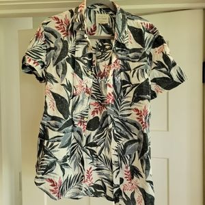Men's short sleeve button up